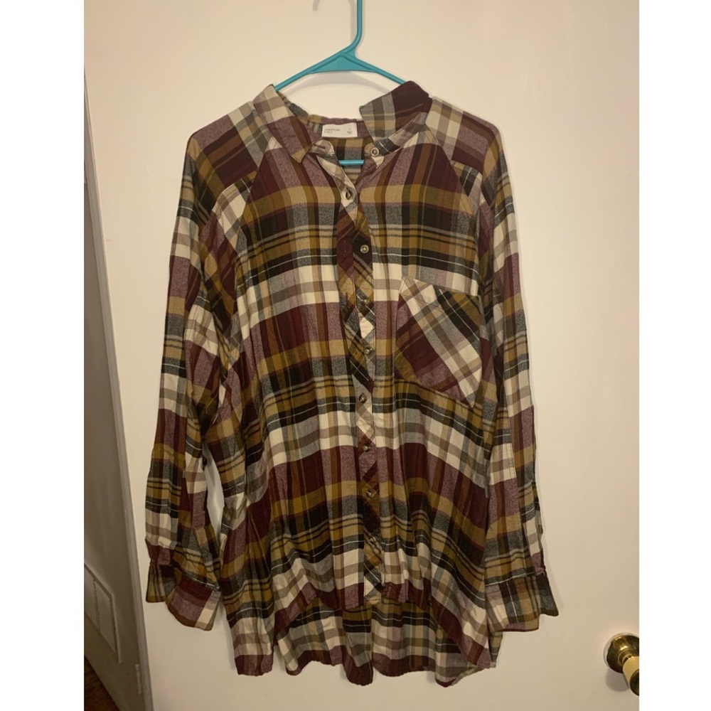 Plaid button down